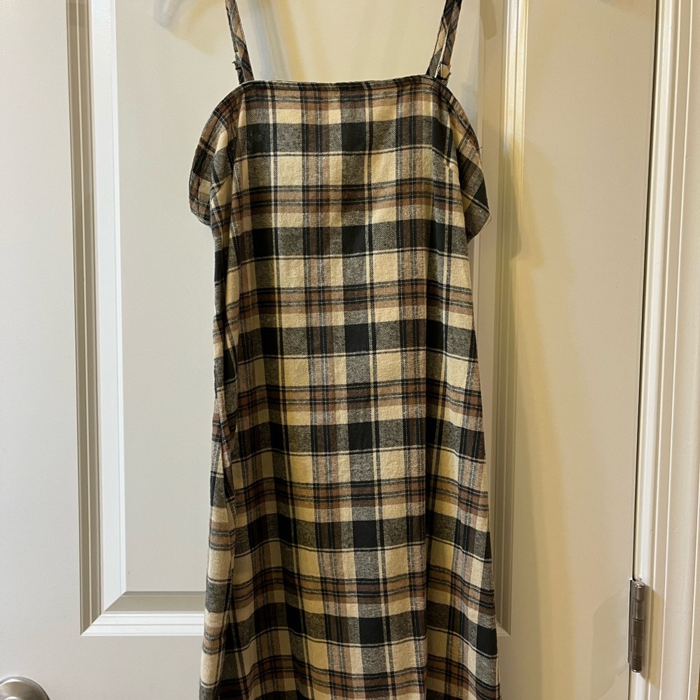 ROMWE Checkered Strappy Dress